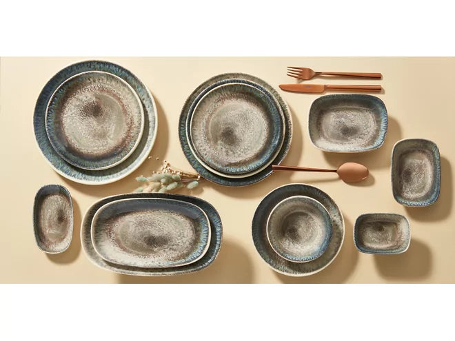 Cural Crater Borden, 6 stuks, Groenblauw, Ø270 mm