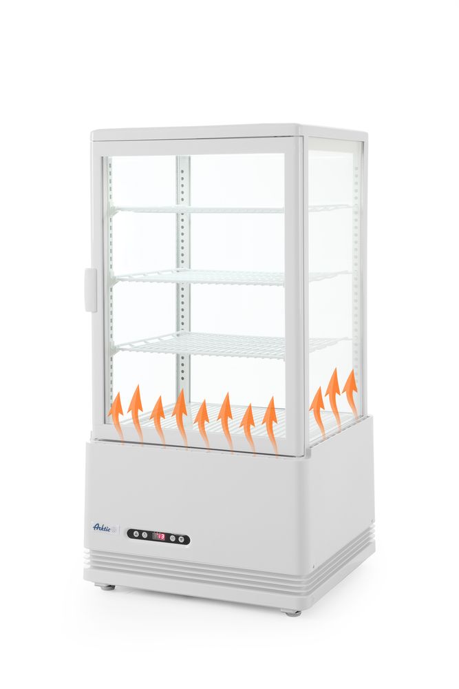 Koelvitrinekast 68L, Arktic, wit, 230V/170W, 444x397x(H)875mm