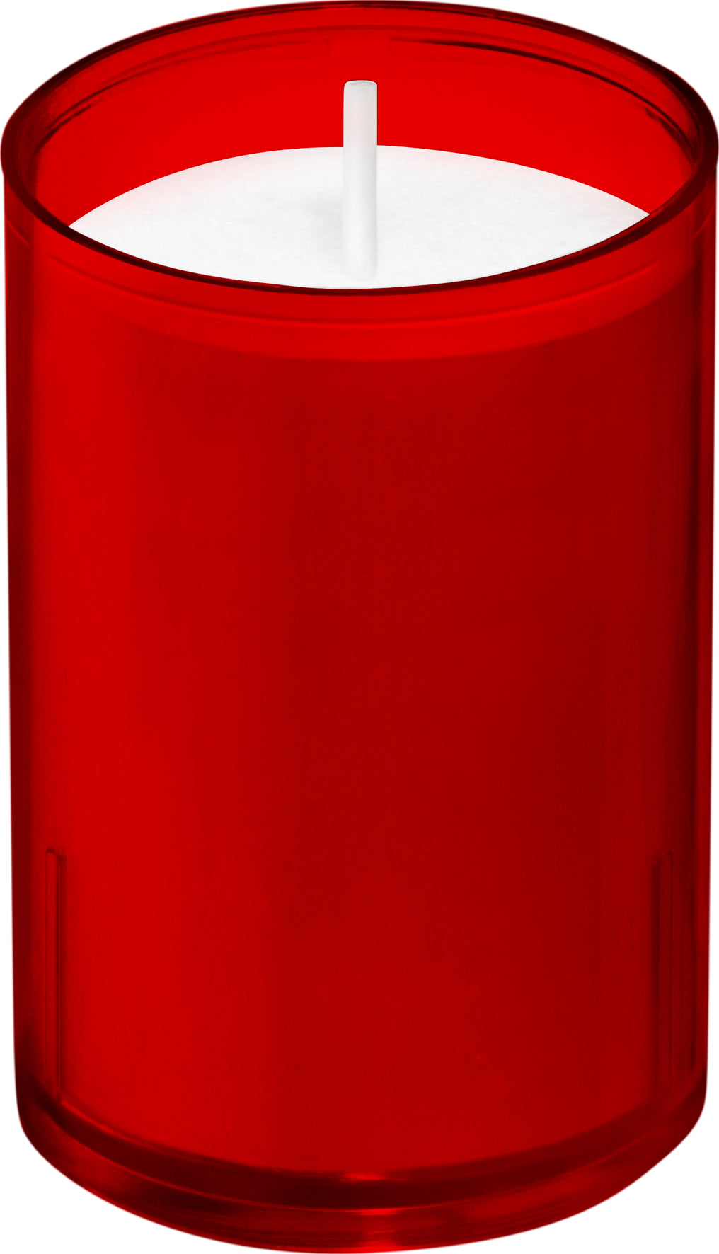 Bolsius Professional Clear Cups waxinelichtjes Rood, 40 stuks, 16 uur brandtijd