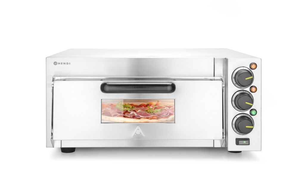 Pizza oven compact, HENDI, Zilver, 230V/2000W, 580x560x(H)275mm