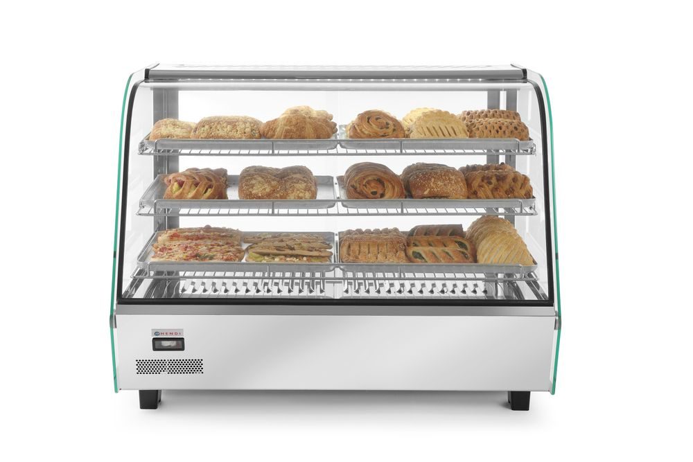 Opzet warmhoudvitrine, HENDI, 160 Liter, 230V/1500W, 885x570x(H)680mm