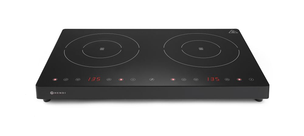 Dubbele inductiekookplaat Kitchen Line, HENDI, Kitchen Line, 230V/3500W, 608x405x(H)54mm
