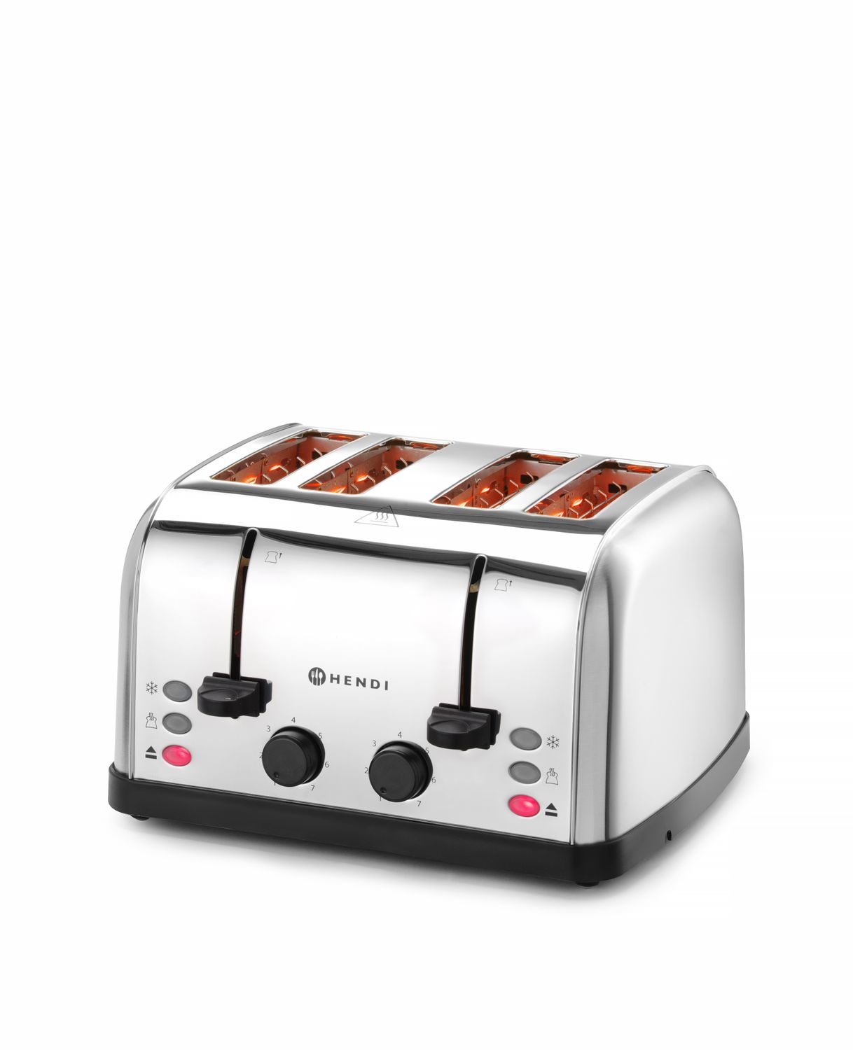 Broodrooster met 4 sleuven, HENDI, 230V/1500W, 295x335x(H)180mm
