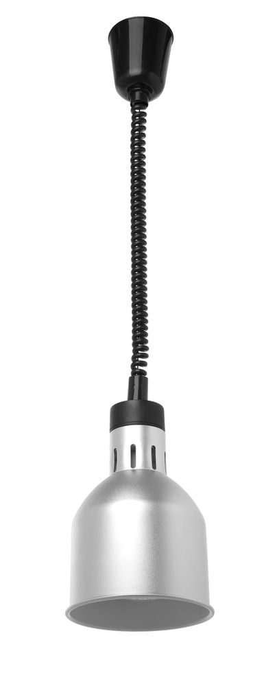 Warmtelamp verstelbaar cilindrisch, HENDI, Zilver, 230V/250W, ⌀175x(H)250mm