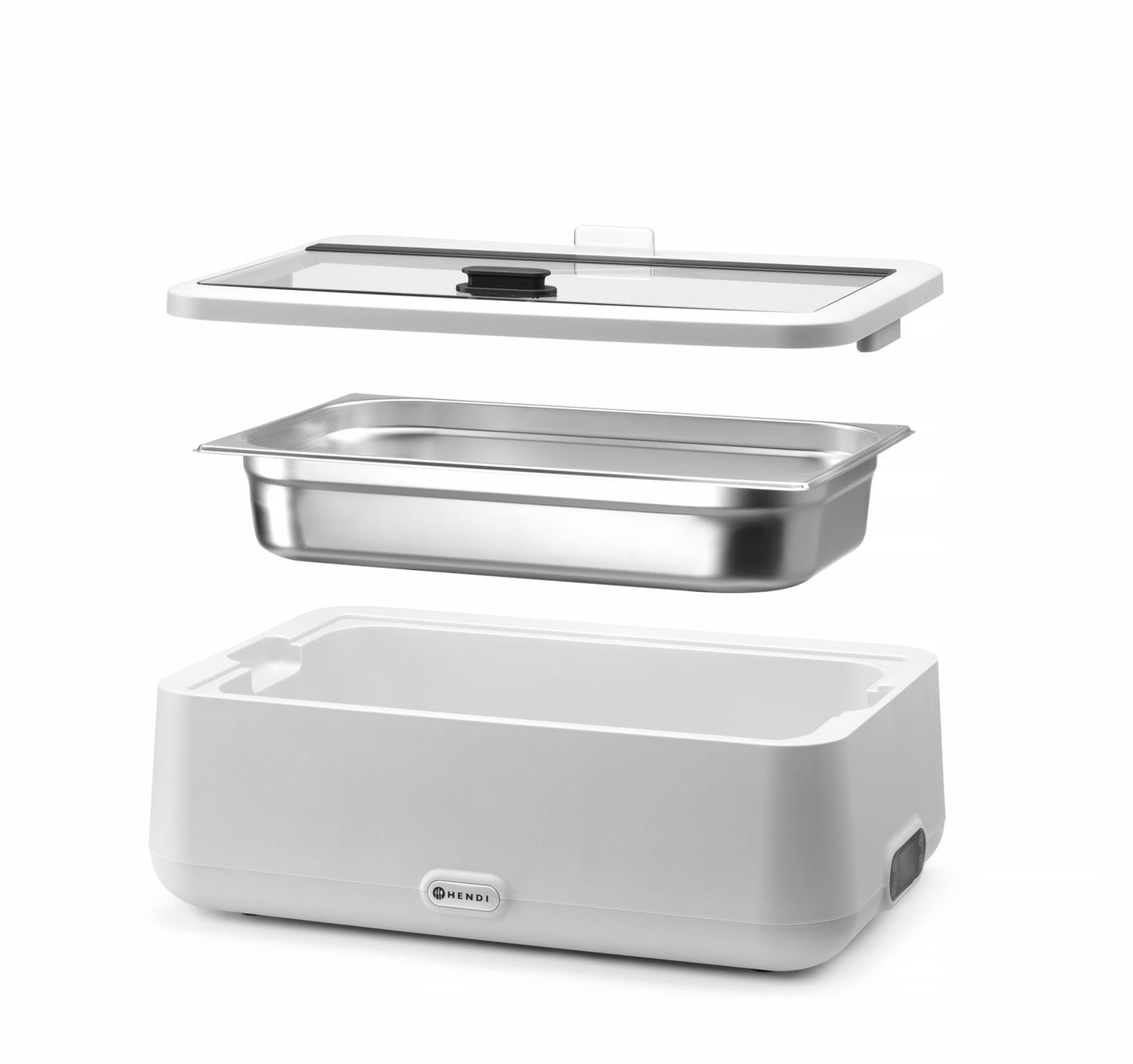 Hendi Chafing Dish Uniq - Elektrisch 12.5 Liter - GN1/1 - Wit