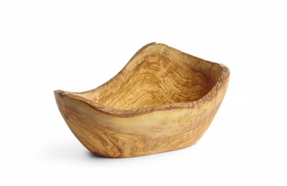 Decoratieve kom olijfhout, HENDI, 300x190x(H)110mm