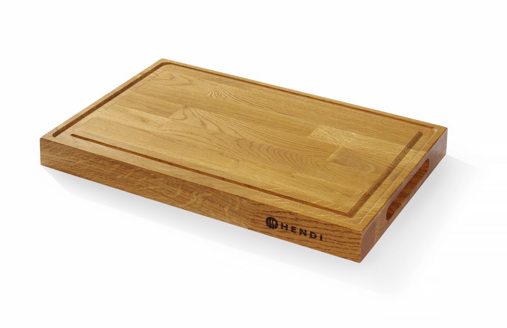 Eiken serveerplank, HENDI, 420x280x(H)40mm