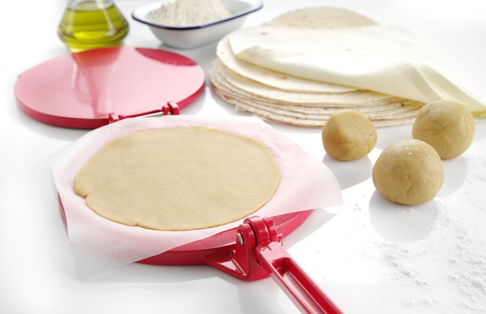 Tortilla pers, HENDI, Rood, 250x200x(H)95mm