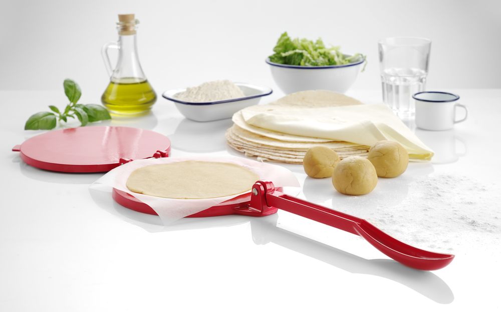 Tortilla pers, HENDI, Rood, 250x200x(H)95mm