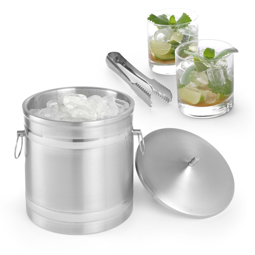 IJsemmer dubbelwandig, BarUp, 5L, Zilver, ⌀200x(H)230mm