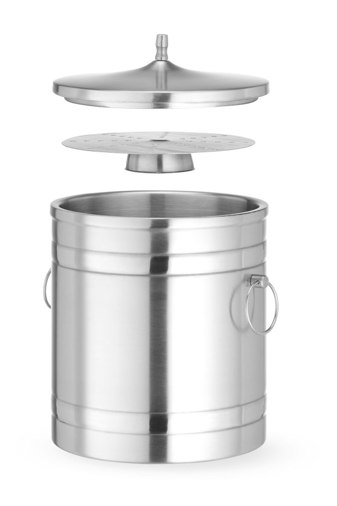 IJsemmer dubbelwandig, BarUp, 5L, Zilver, ⌀200x(H)230mm