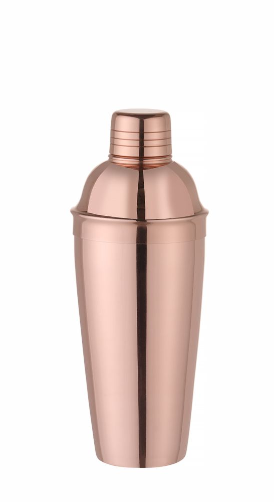 Cobbler shaker 3-delig, BarUp, Koper, ⌀85x(H)240mm