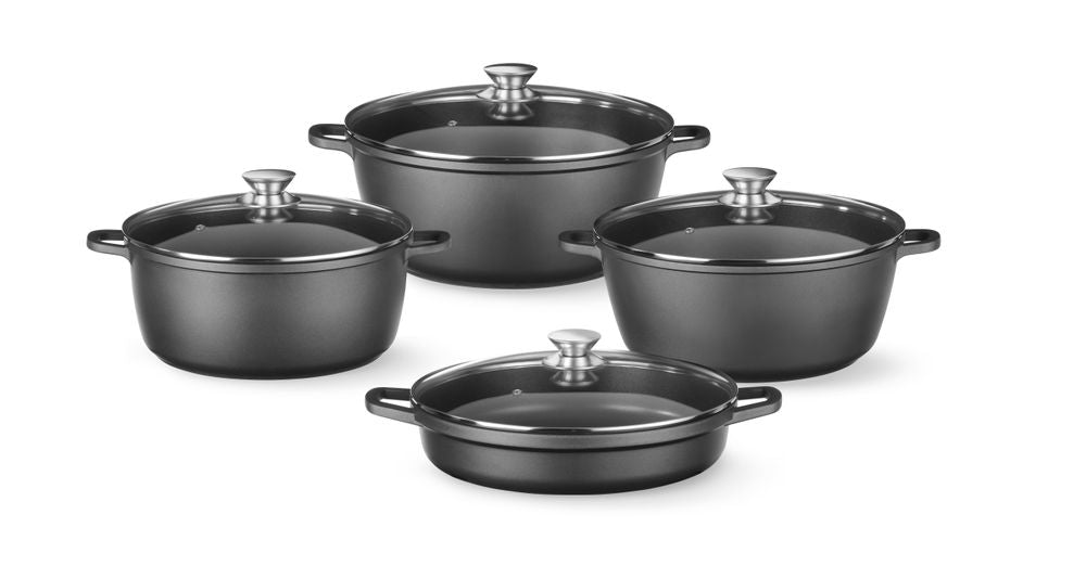 Braadpan met antiaanbaklaag, HENDI, 7L, Zwart, 367x290x(H)122mm
