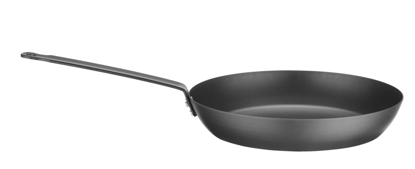 Hendi Carbon stalen Koekenpan ø 24cm, Alle warmtebronnen incl. inductie