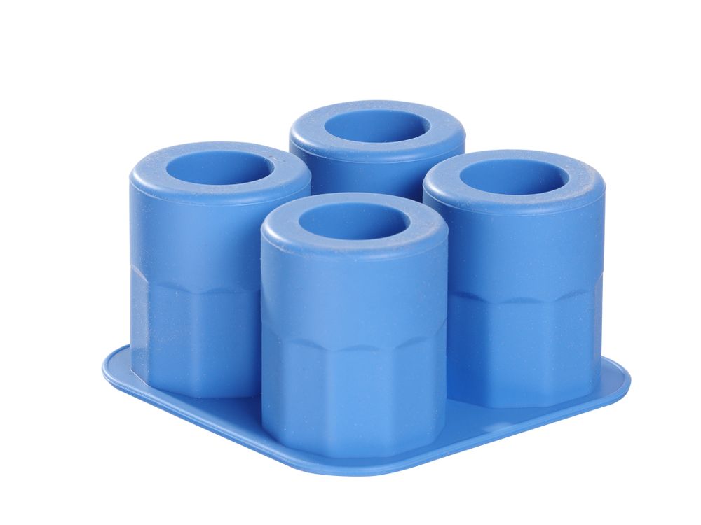IJs shotglazen vorm, BarUp, Blauw, 122x122x(H)60mm