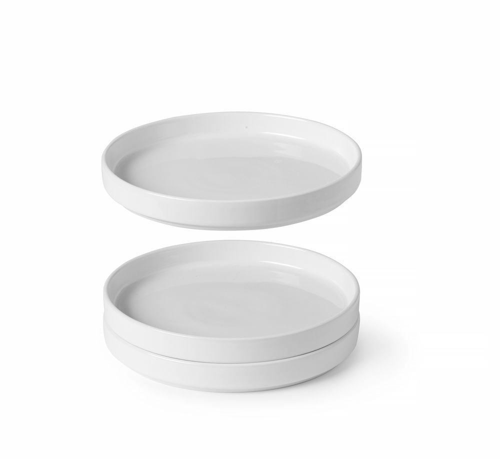 Bord met hoge rand Oslo, HENDI, Oslo, Wit, ⌀240x(H)26mm