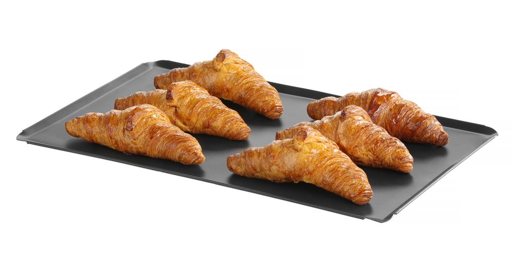 Bakplaat met anti-aanbak coating CONVECTOMAT BAKE, HENDI, GN 1/1, Zwart, 530x325x(H)10mm