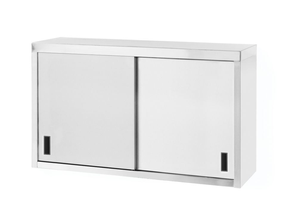 Wandmontagekast met schuifdeuren - Gelast, diepte: 300mm., HENDI, Profi Line, 1000x300x(H)600mm