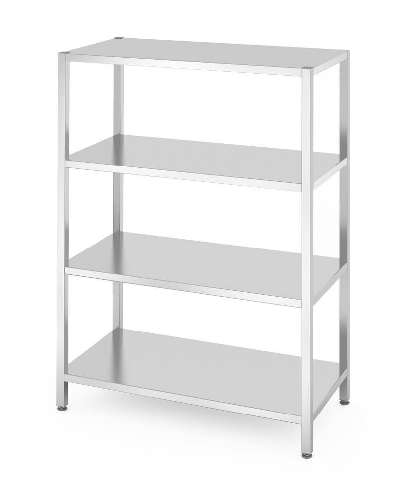 Opbergrek met 4 planken, HENDI, Kitchen Line, 1200x600x(H)1800mm