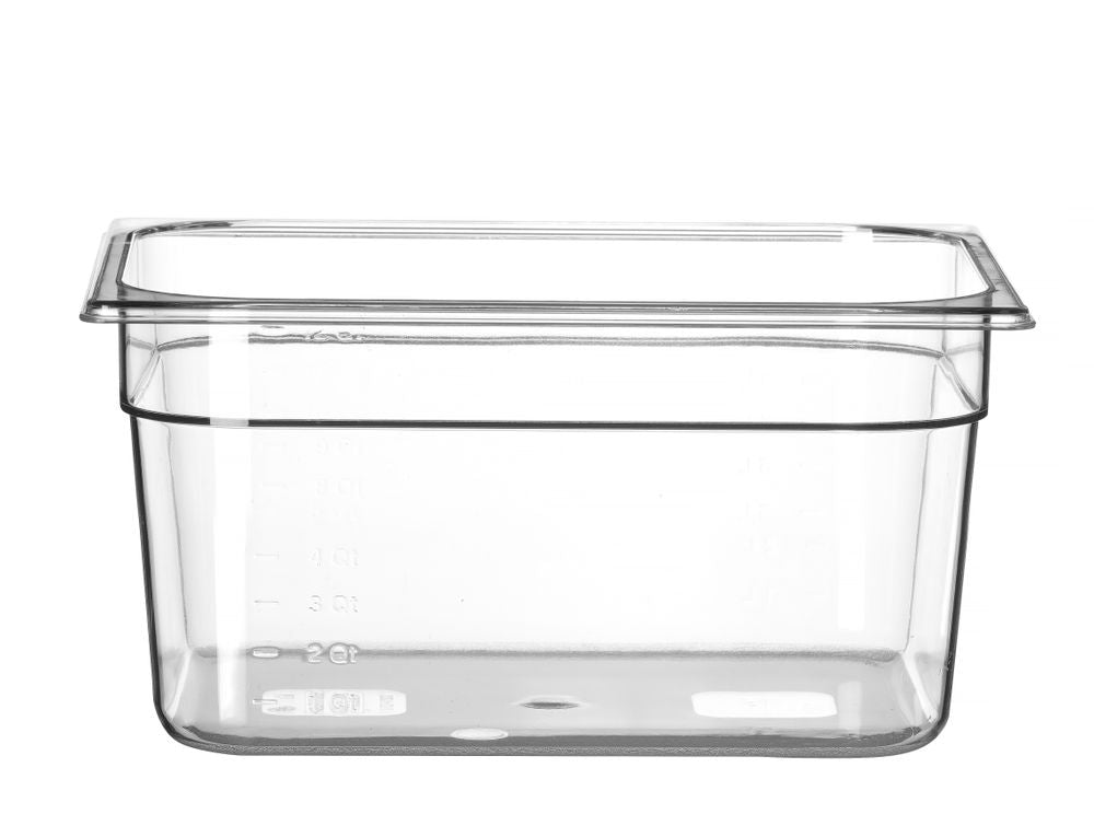 Container GN 1/2 polycarbonaat, HENDI, Profi Line, GN 1/2, 9,5L, Transparant, 325x265x(H)150mm