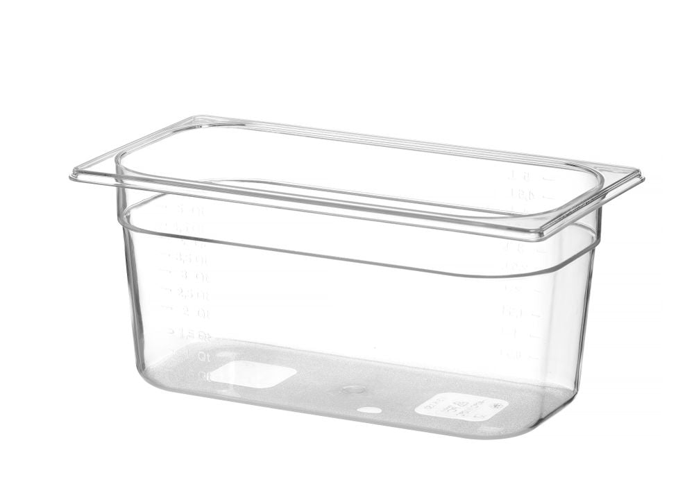 Container GN 1/3 polycarbonaat, HENDI, Profi Line, GN 1/3, 5,7L, Transparant, 325x176x(H)150mm