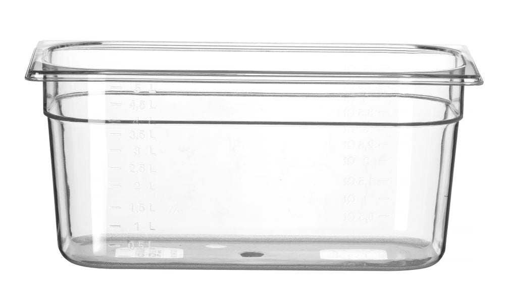 Container GN 1/3 polycarbonaat, HENDI, Profi Line, GN 1/3, 5,7L, Transparant, 325x176x(H)150mm
