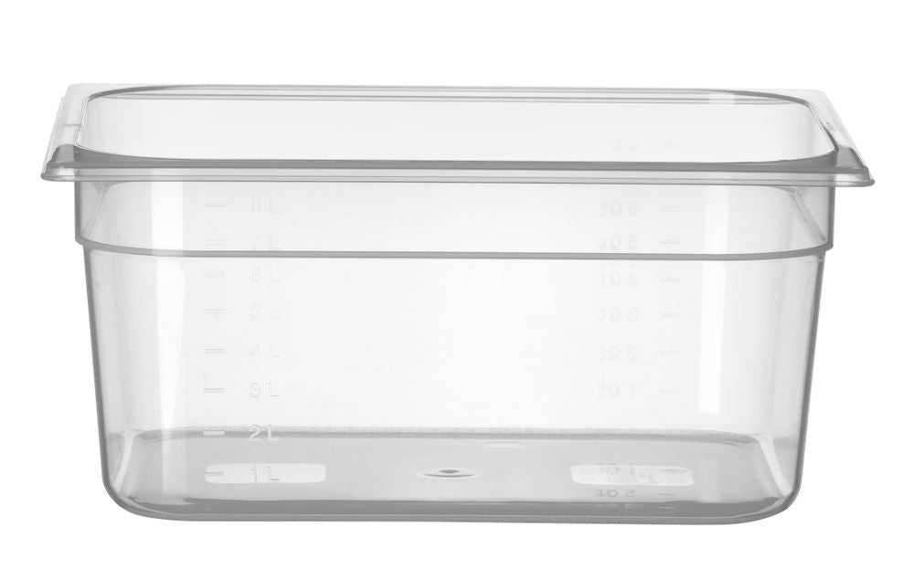 Container GN 1/2 polypropyleen, HENDI, Profi Line, GN 1/2, 9,5L, Transparant, 325x265x(H)150mm