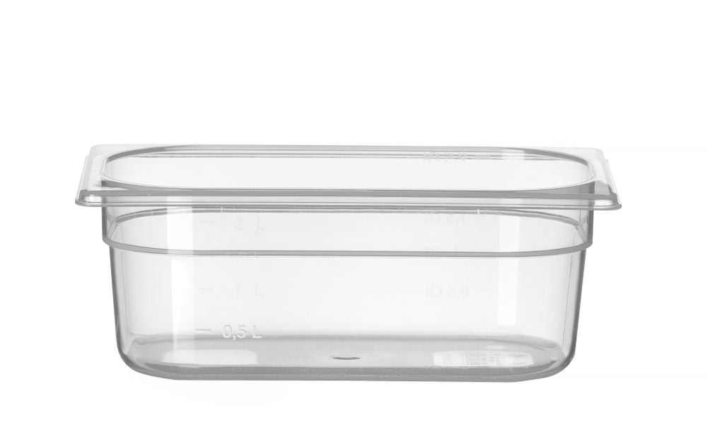 Container GN 1/4 polypropyleen, HENDI, Profi Line, GN 1/4, 2,8L, Transparant, 265x162x(H)100mm