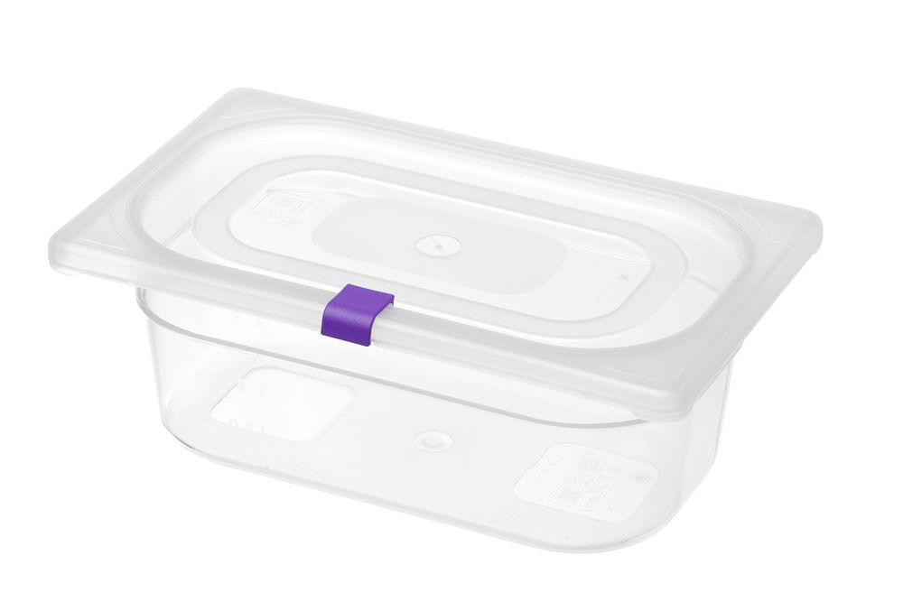 Deksel clips voor HACCP voorraaddozen, HENDI, Paars, 12 st
