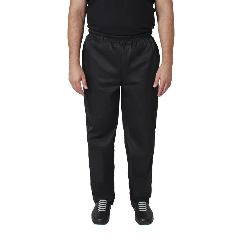 Koksbroek Vegas, Whites Chefs Clothing, Zwart, Maat M