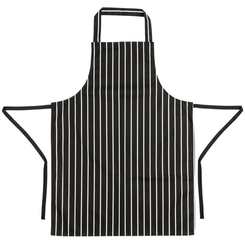 Halterschort Zwart/Wit Gestreept, Whites Chefs Clothing