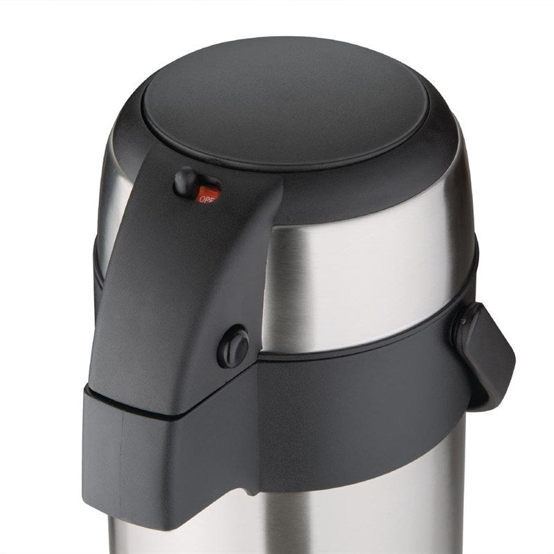 Thermoskan met Pomp RVS - 5 liter, Olympia