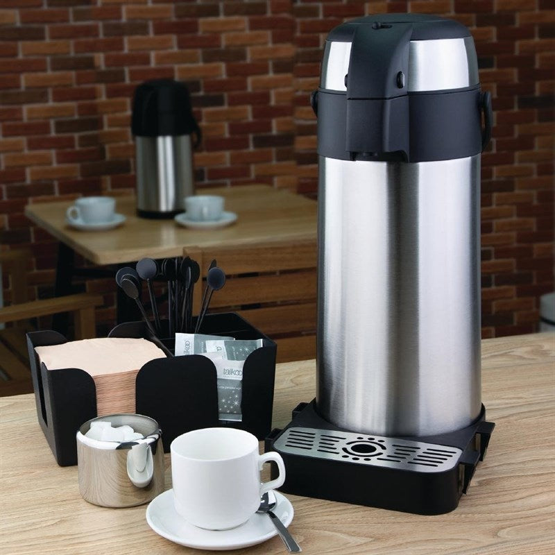 Thermoskan met Pomp RVS - 5 liter, Olympia