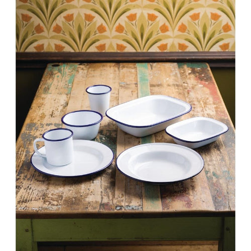 Emaille Ovenschalen/Serveerschalen, Olympia, 6 stuks, 180x135x40(H) mm