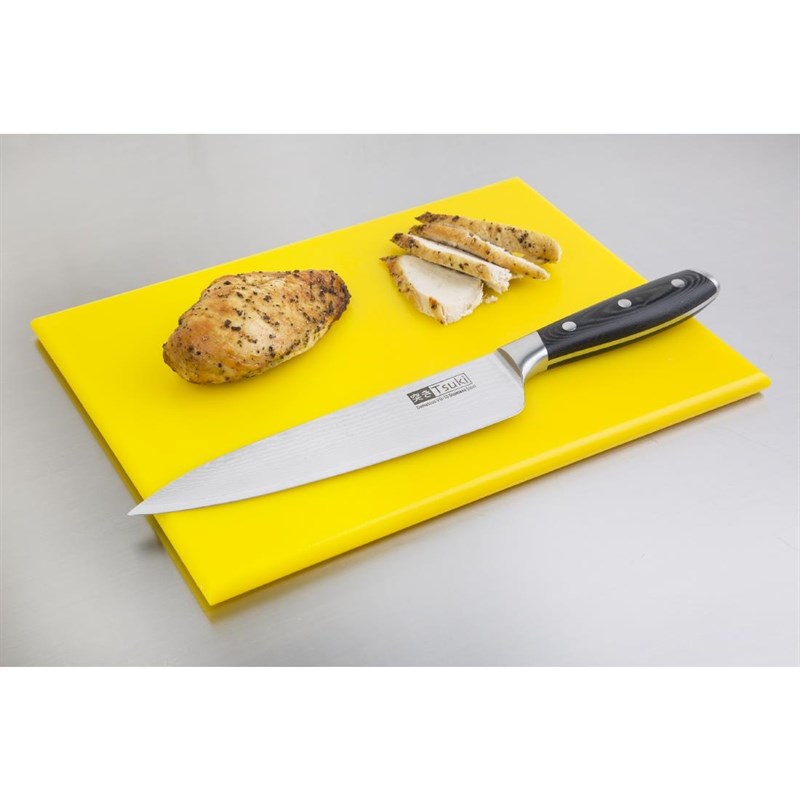 Snijplank HACCP 305x229 mm, Hygiplas, Geel