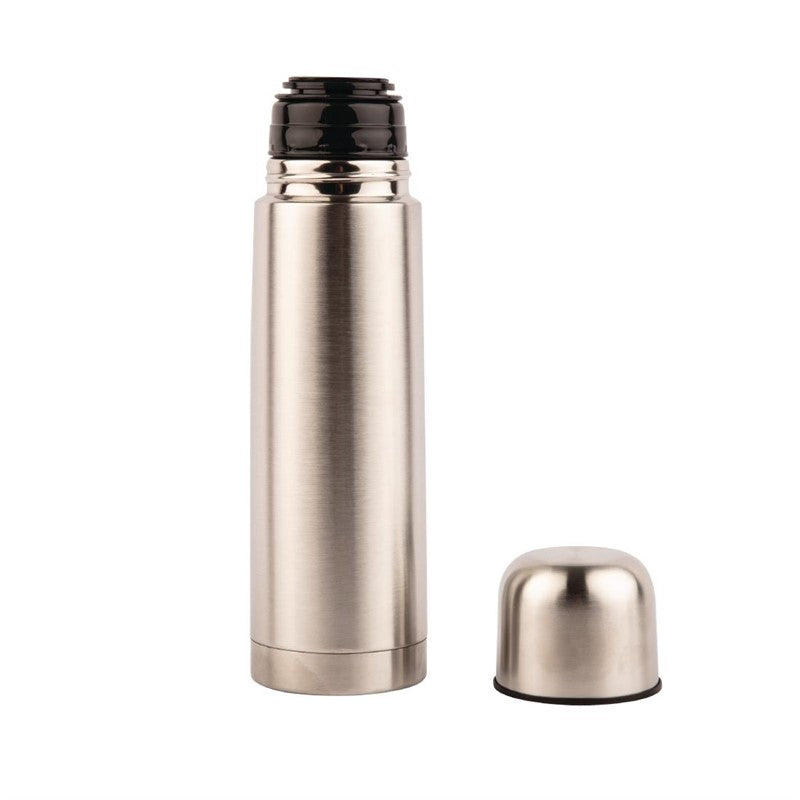 Dubbelwandige Thermosfles / thermoskan - RVS - 1 Liter - Olympia - Dubbelwandig