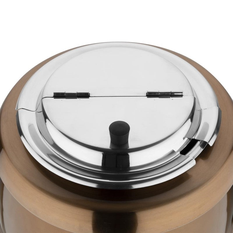 Buffalo Soepketel 10 liter, Koper, Bain marie