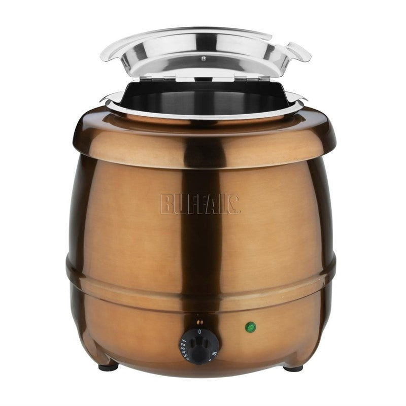 Buffalo Soepketel 10 liter, Koper, Bain marie