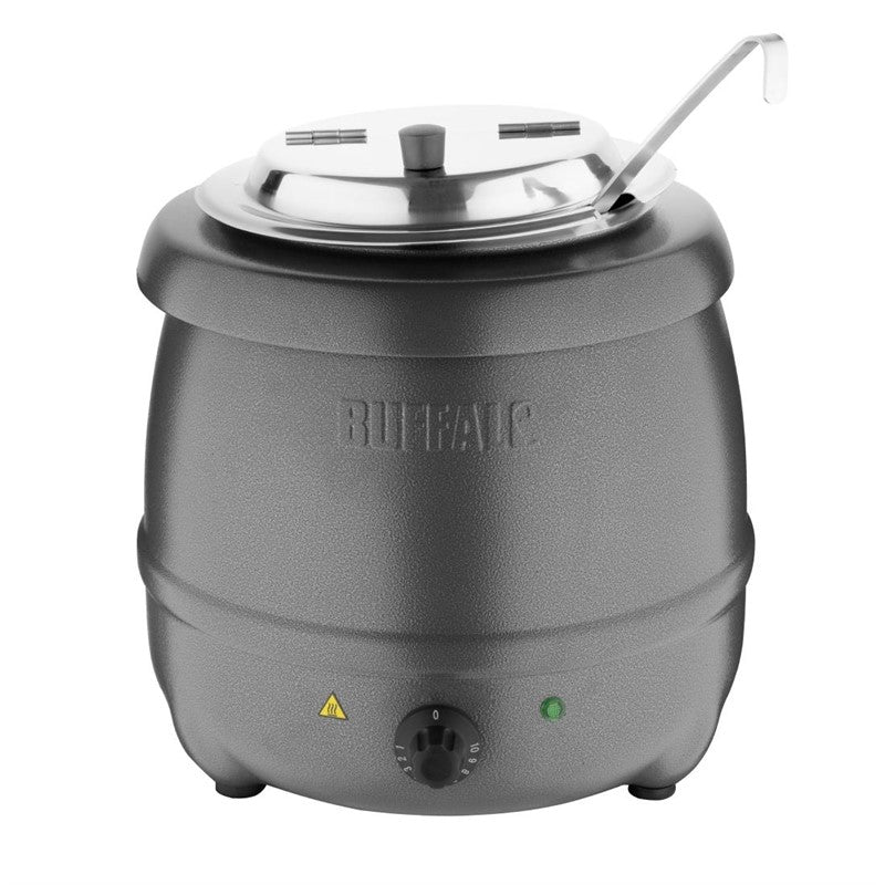 Buffalo Soepketel 10 liter, Grijs, Bain marie
