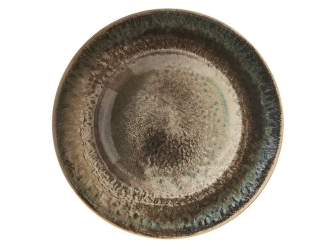 Gural Crater Pastaborden, 6 stuks, Groenblauw, Ø260 mm