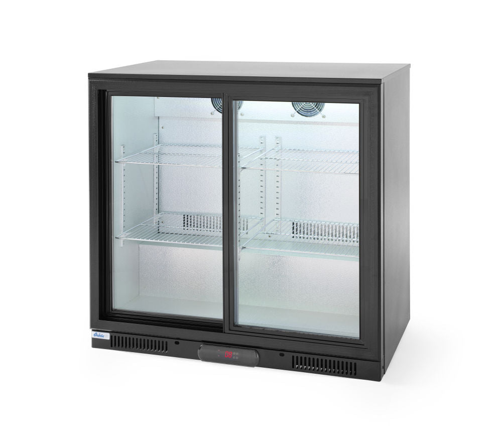 Barkoelkast glazen schuifdeuren 197L, Arktic, 220-240V/160W, 900x500x(H)900mm