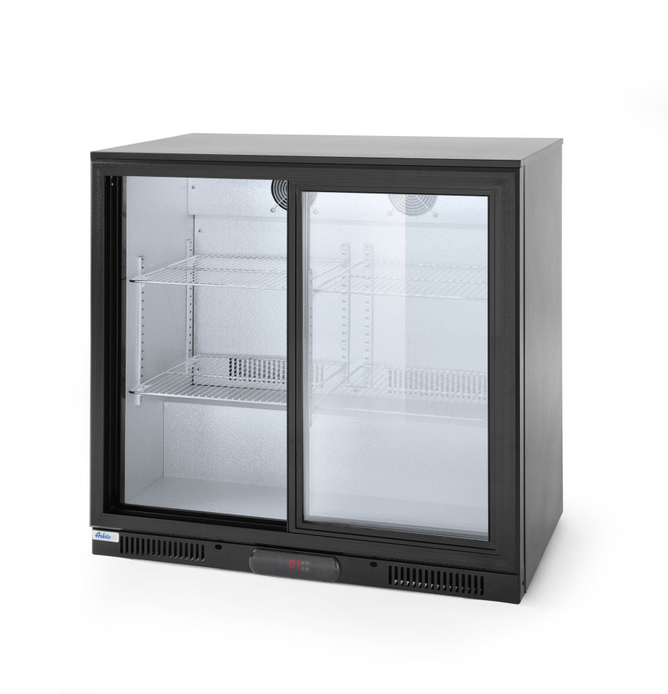 Barkoelkast glazen schuifdeuren 197L, Arktic, 220-240V/160W, 900x500x(H)900mm