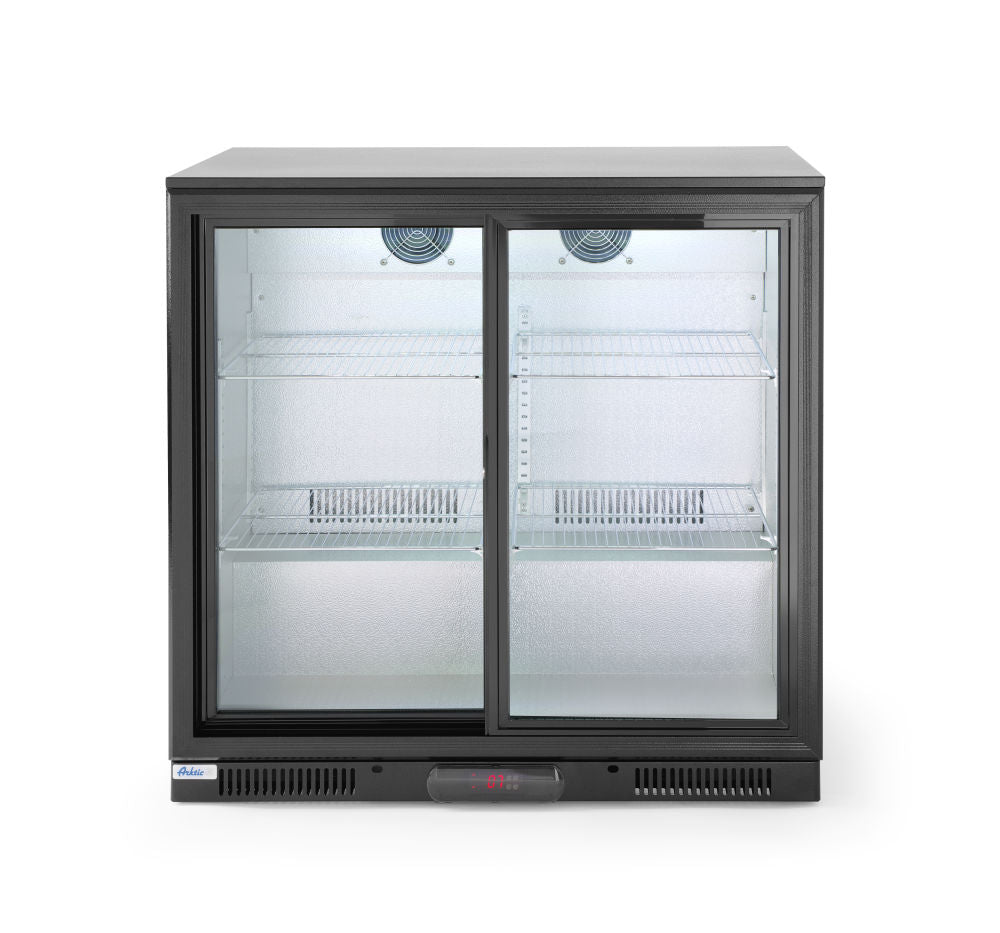 Barkoelkast glazen schuifdeuren 197L, Arktic, 220-240V/160W, 900x500x(H)900mm