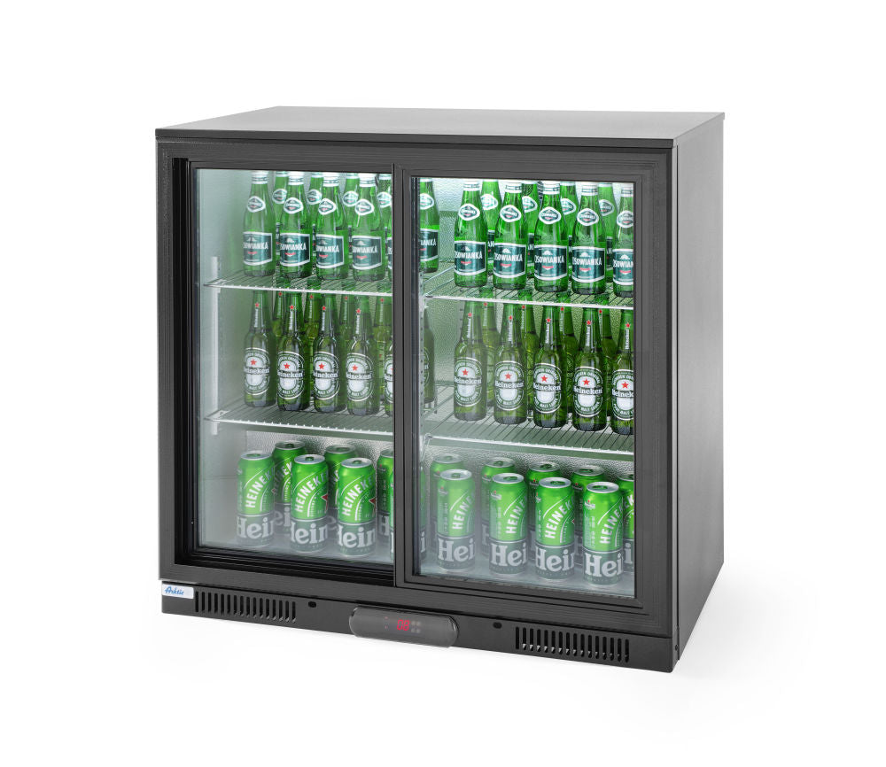 Barkoelkast glazen schuifdeuren 197L, Arktic, 220-240V/160W, 900x500x(H)900mm