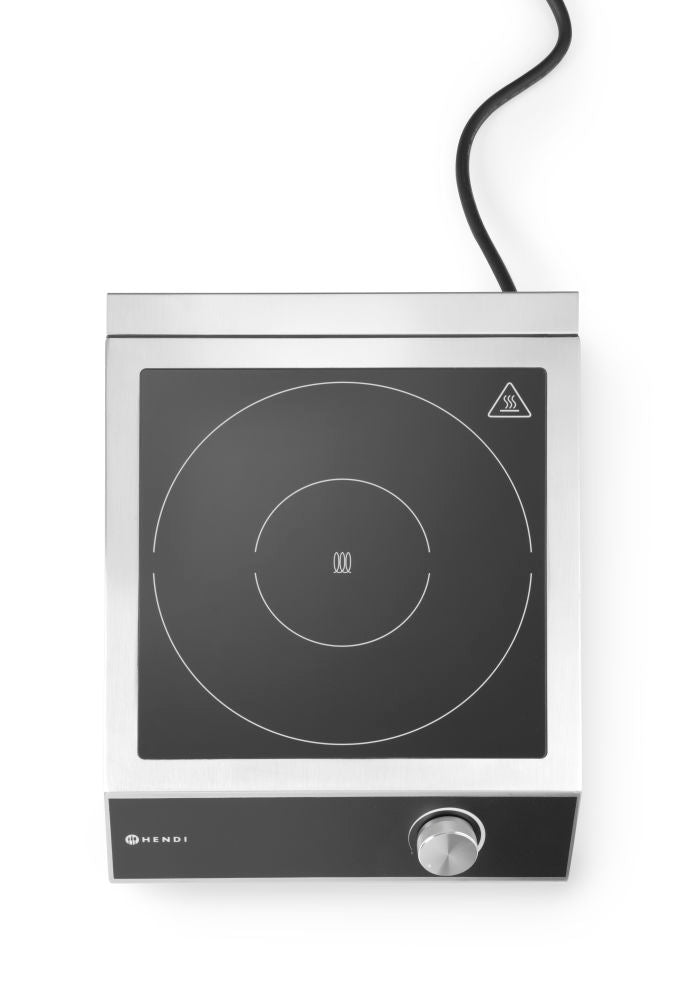 Inductie kookplaat model 3500 M, HENDI, Kitchen Line, 230V/3500W, 327x425x(H)100mm