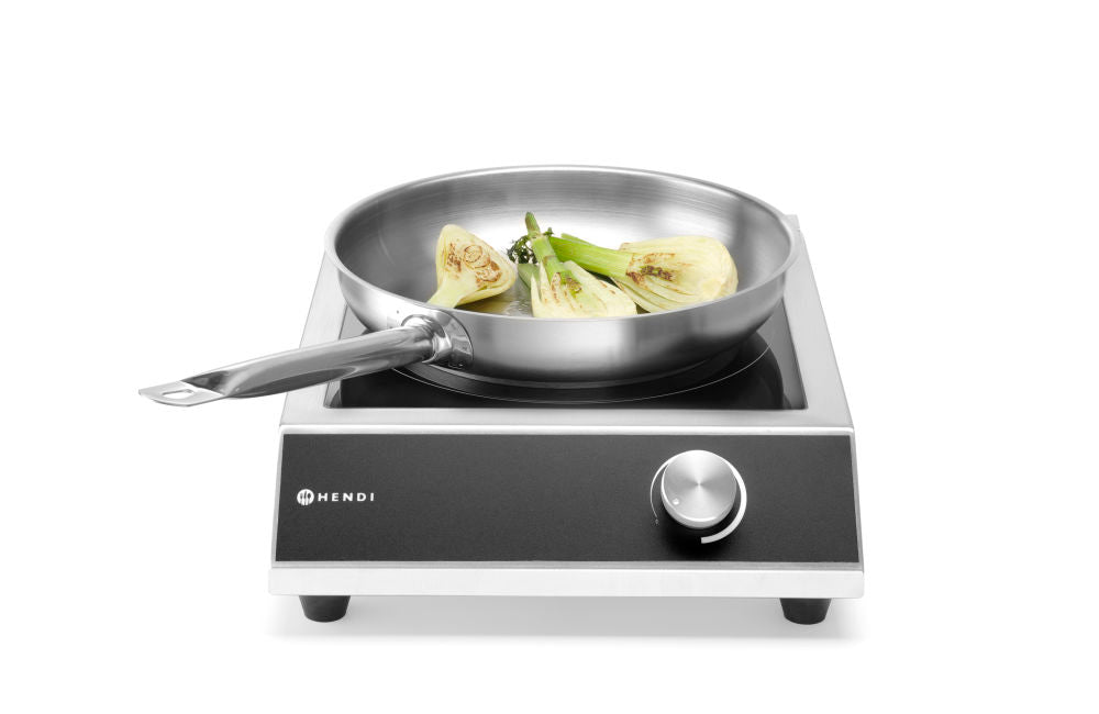 Inductie kookplaat model 3500 M, HENDI, Kitchen Line, 230V/3500W, 327x425x(H)100mm