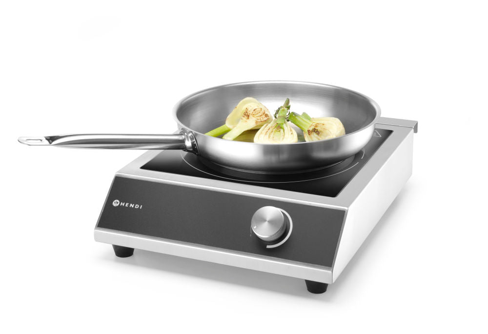 Inductie kookplaat model 3500 M, HENDI, Kitchen Line, 230V/3500W, 327x425x(H)100mm