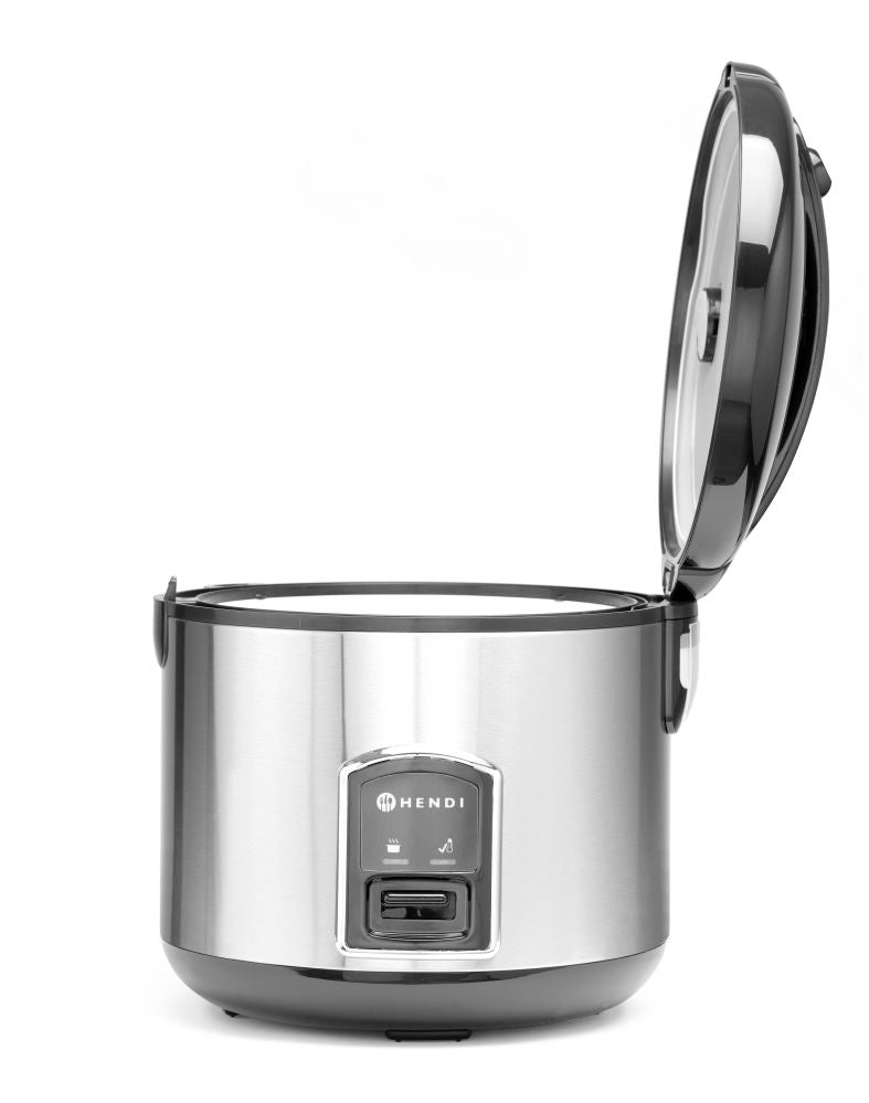 Rijstkoker met stoomfunctie, HENDI, Profi Line, 1,8L, 230V/700W, ø280x(H)285mm