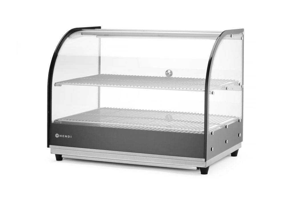Opzet warmhoudvitrine tweelaags, HENDI, twee niveaus, 230V/400W, 554x376x(H)432mm