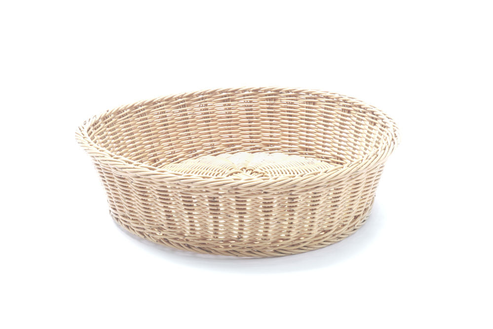 Broodmand rond, HENDI, Beige, ø400x(H)90mm